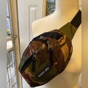 Members Only Printed Camo Fanny Pack, Waist & Shoulder Bag